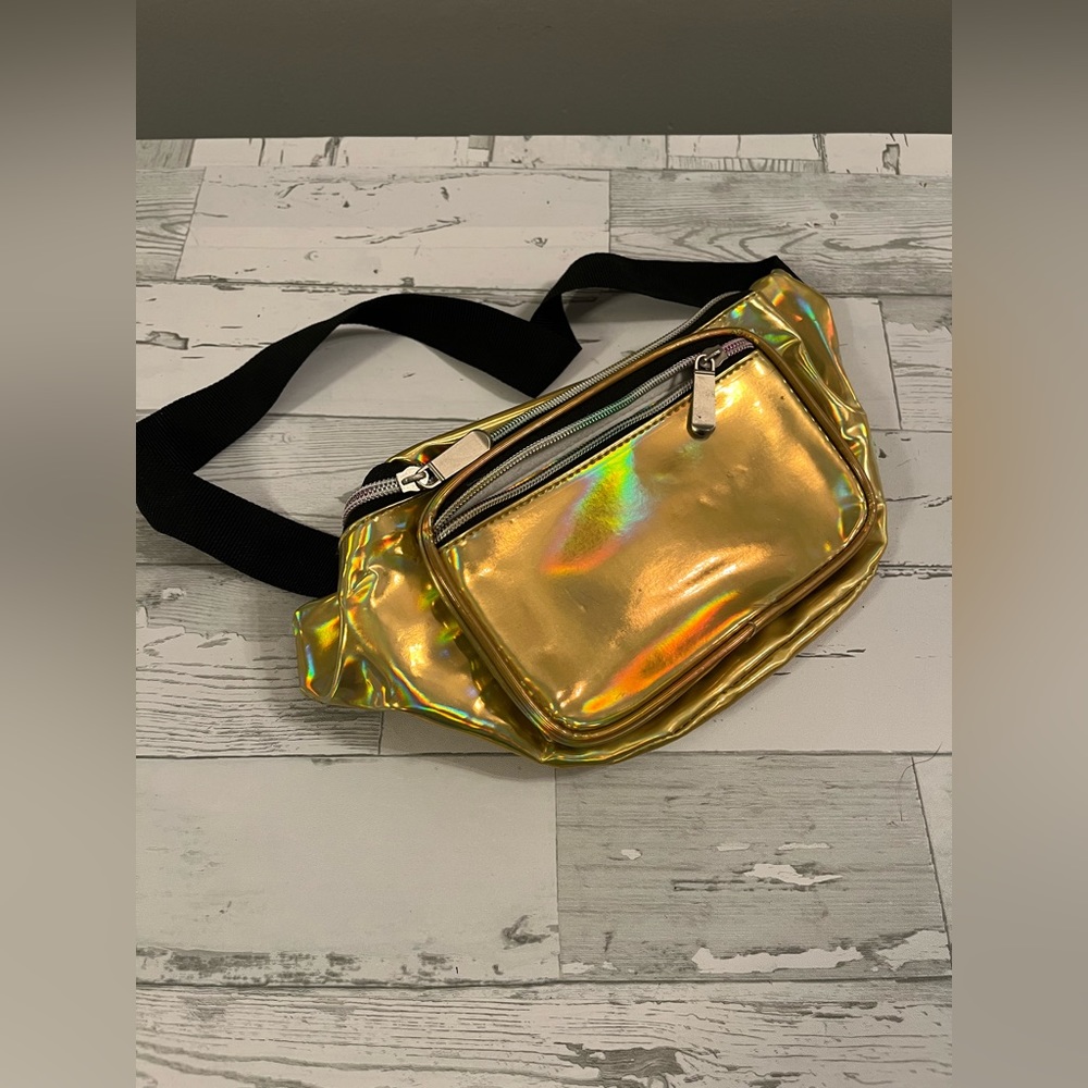 Gold Holographic Hip Pack